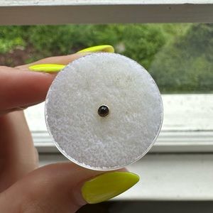 Faceted Smoky Quartz 14k Threadless End Earring